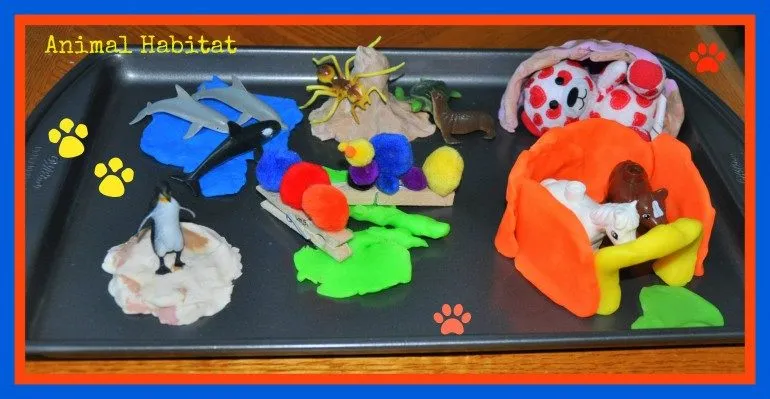 Play Dough Animal Habitats