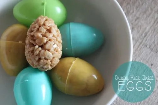 Crispy Rice Treat Eggs