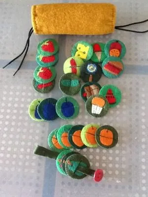 Hungry Caterpillar Felt Food Counting