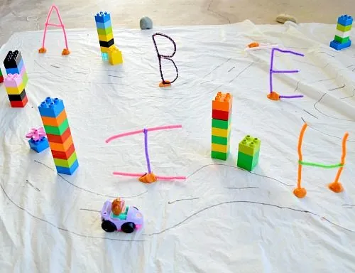 letters activities set up