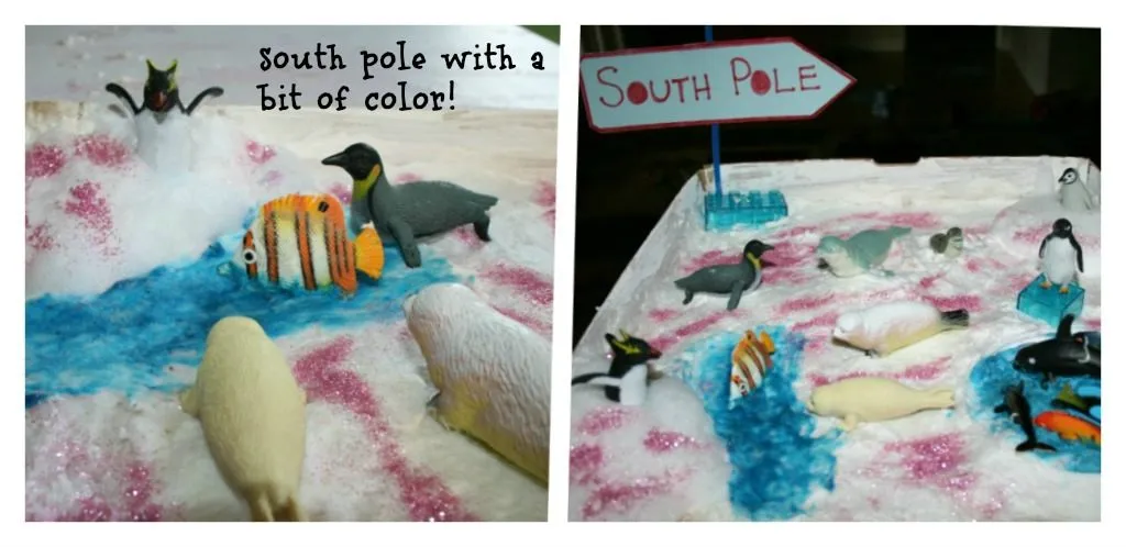 Antarctica Small World with Soap "Ice"
