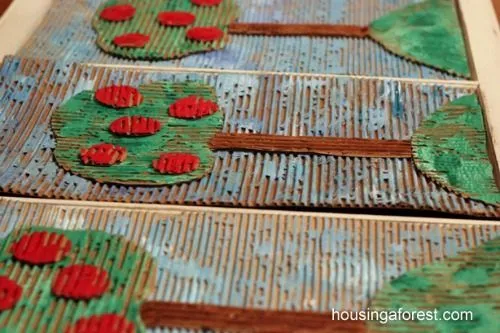 apple crafts for kids with cardboard
