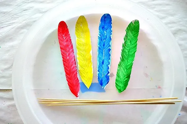 cut out feathers