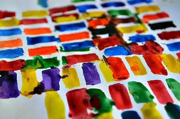 block printing with paint