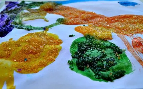 raised salt painting