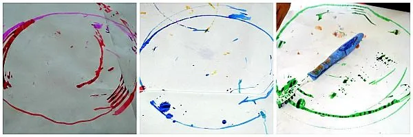 circles made with pulsar tooth brush