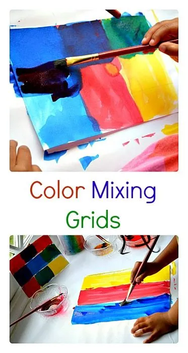 Color Mixing Grids Art Blog Me Mom