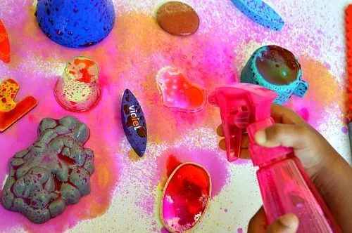 art projects with spray painting