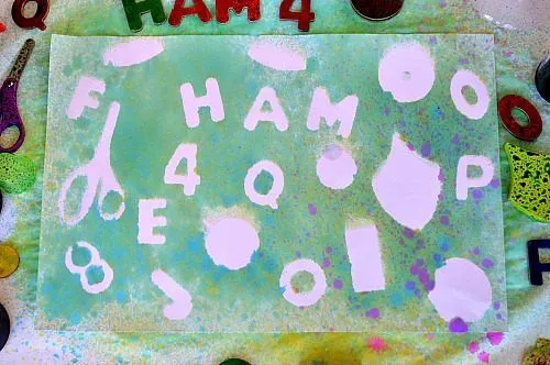 spray stencils art for kids