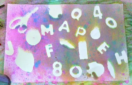 art activities for kids with spray paint