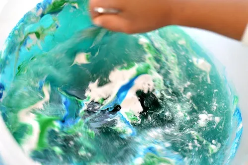 play with shaving cream