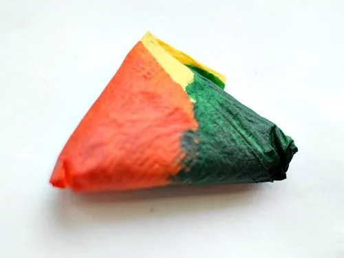 dipped traingle for art project