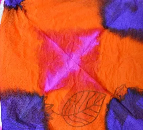colorful art with tissue