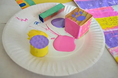 panting with shapes