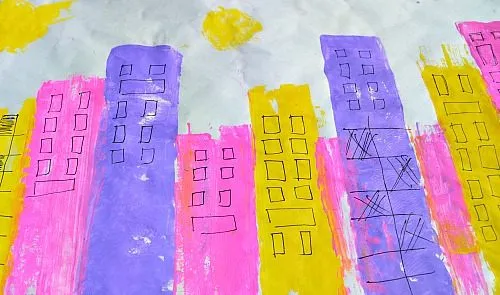 cityscape art project