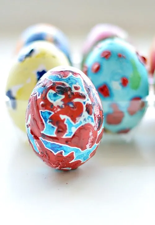 crayon art activities for kids for easter