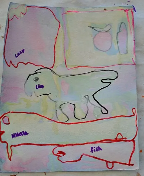 looking for shapes in art