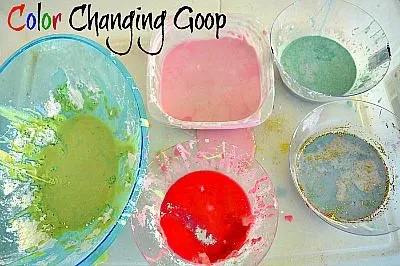 sensory activities with oobleck fb