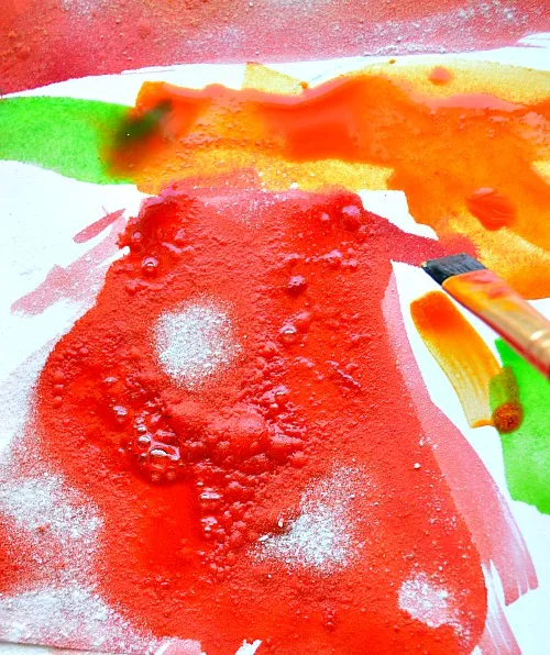 erupting art