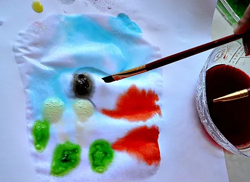 scientific art with eruptions