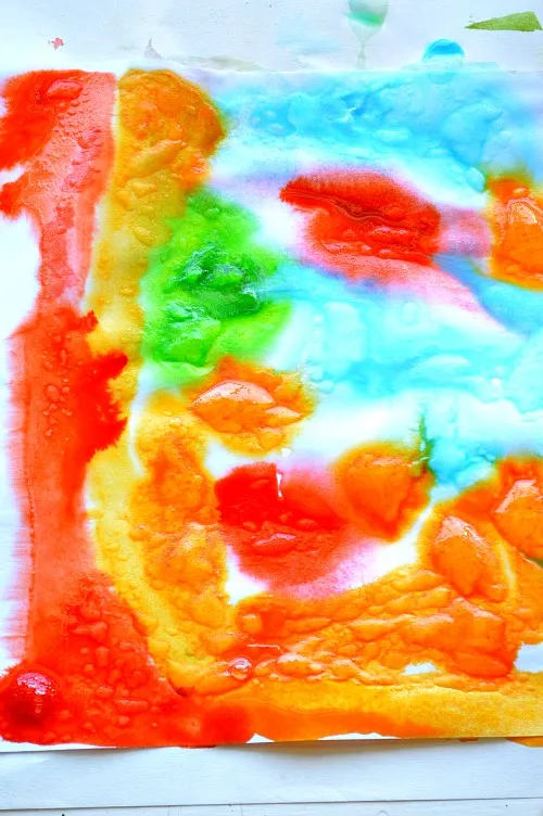 Kool Aid Fizzing Art