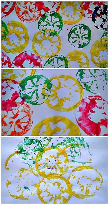 Citrus Stamping from Blog Me Mom