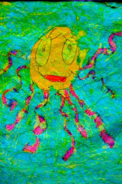 octopus cracked art