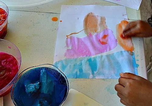 art projects with crepe paper