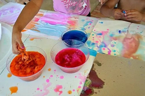 art project with water colors