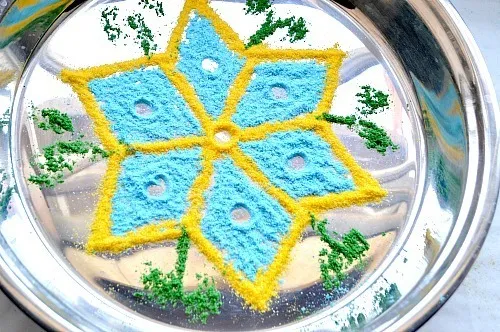 rangoli powder made at home