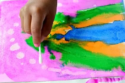 alcohol and watercolors