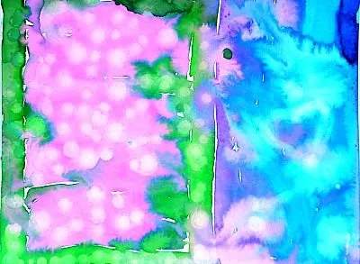alcohol and water colors