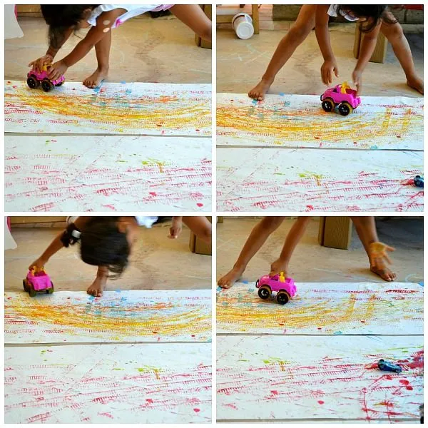 kid enjoying painting activity