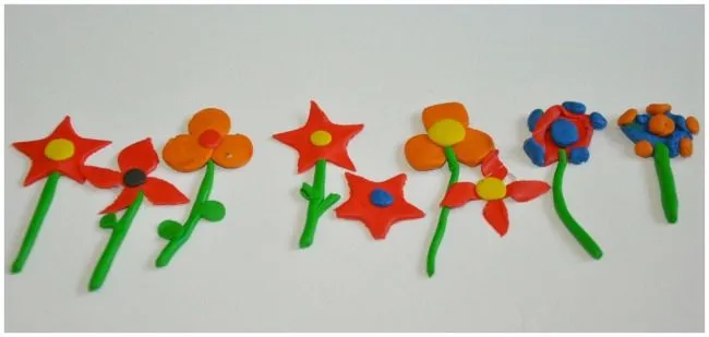 clay flowers