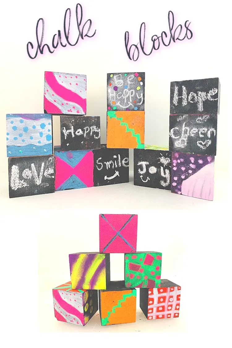 fun art project for kids with liquid chalk and chalk markers