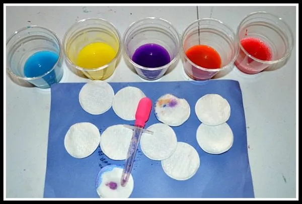 materials for cotton rounds art