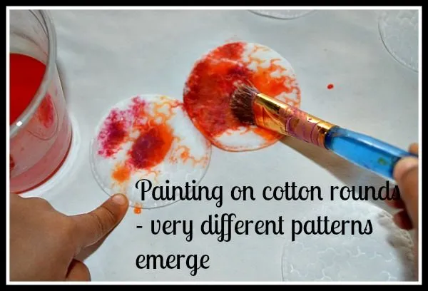 art with cotton rounds