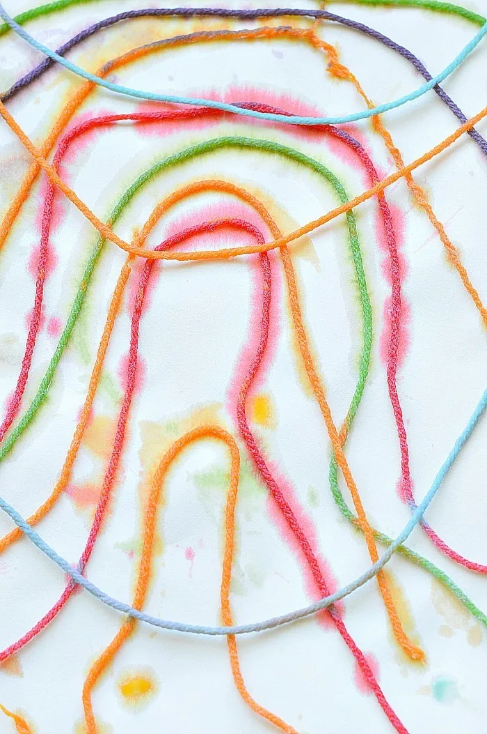 rainbow string art