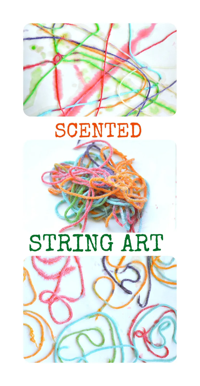 Scented string kids art
