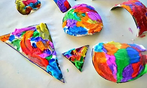 shave cream art work