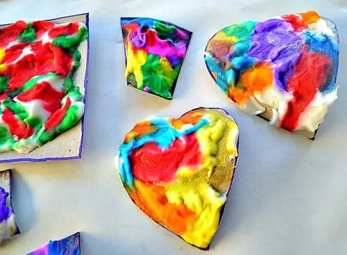 shaving cream art projects