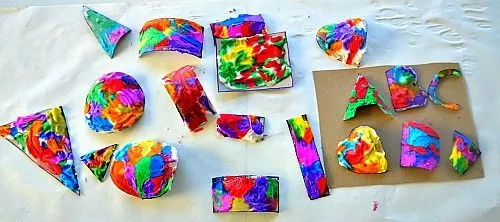 art project using shave cream