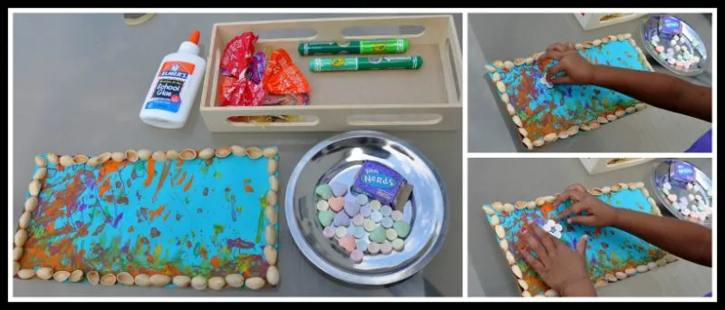 Candy Flower Garden with Wrapper Butterflies