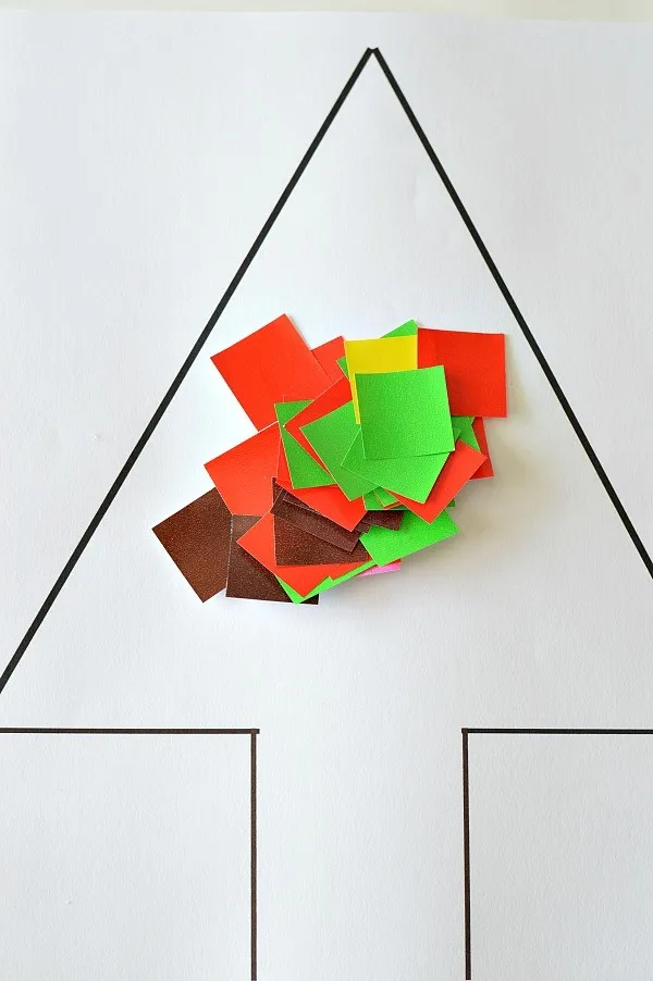 cutting tissue squares