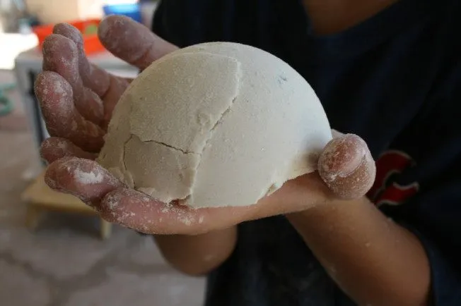 Cloud Dough with Play Dough Sprinkles