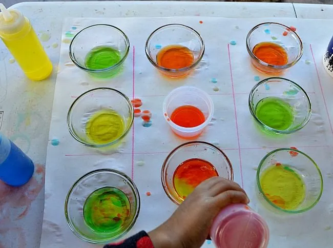 winning kids game with water