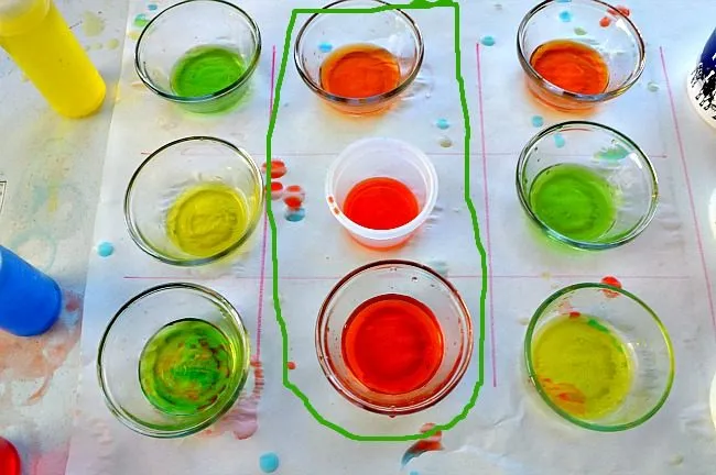 winning colored water play