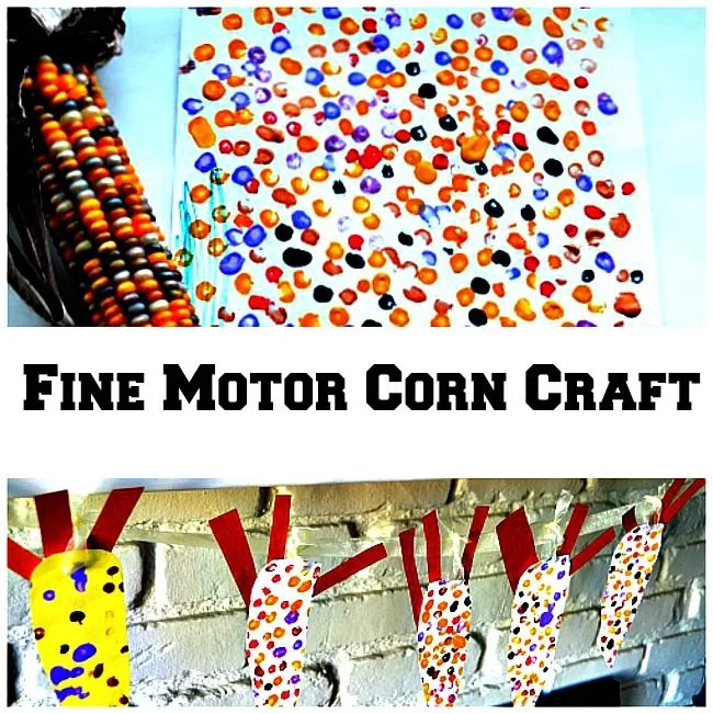 Cotton Buds Corn Art