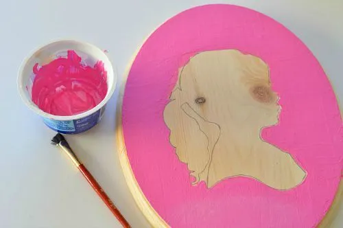 painting wooden plaque