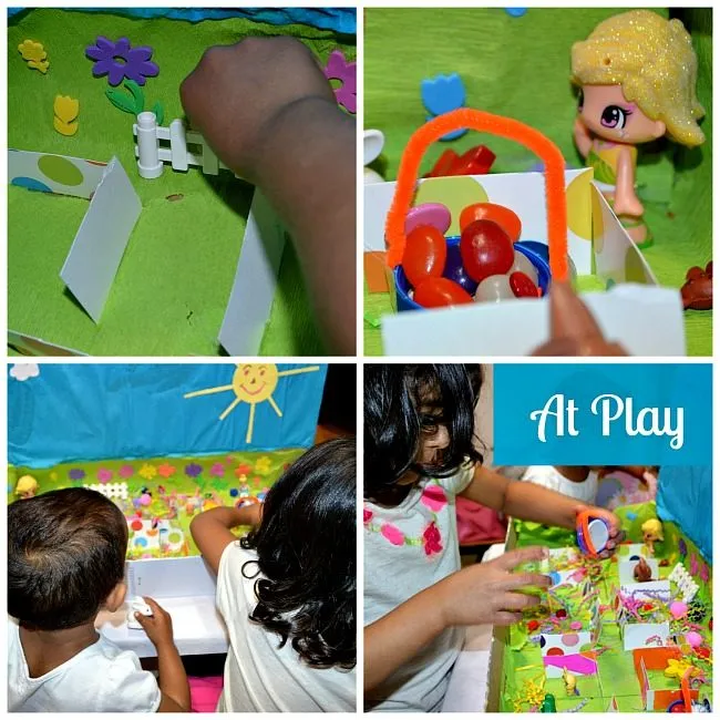 kids playing easter small world